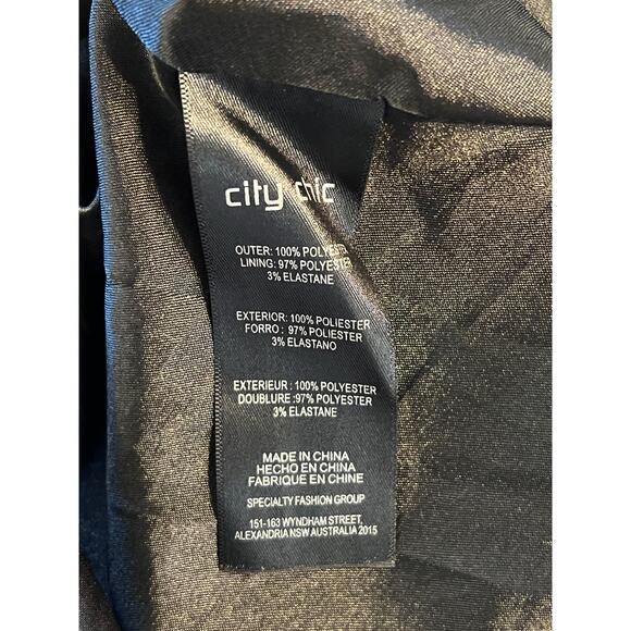 City Chic Floral V-Neck Midi Dress Womens 18 Whimsigoth Fairy Cottagecore Black - Picture 16 of 16